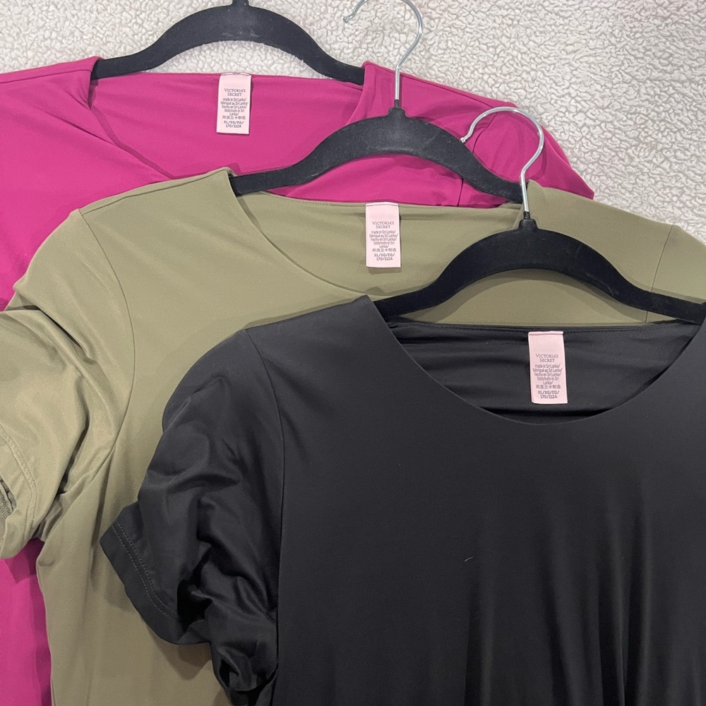 Victoria's Secret Short Sleeve Bodysuit set of 3!!